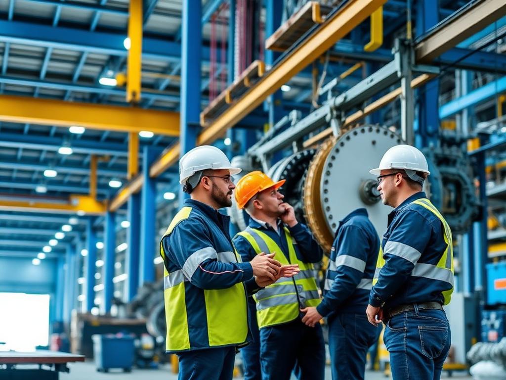 Narco Enterprises engineering team at an industrial facility